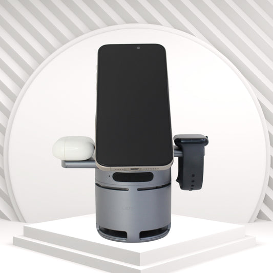 لينيس PW321 شاحن لاسلكي مغناطيسي 4 في 1 مع مكبر صوت بلوتوث