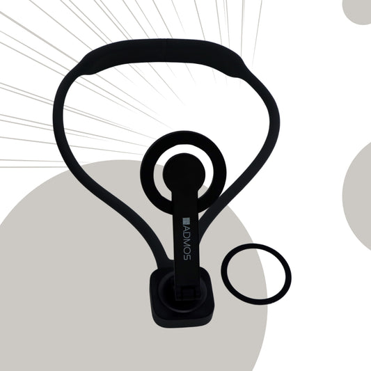 حامل هاتف مغناطيسي للرقبة قابل للارتداء من ADMOS | حامل وذراع مرن لتصوير الـ POV والفلوغ