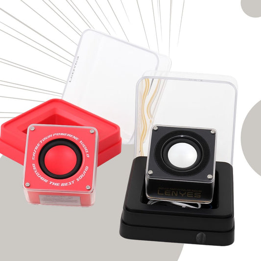 لينيس مكبر صوت بلوتوث محمول صغير | مضخم صوت لاسلكي على شكل مكعب