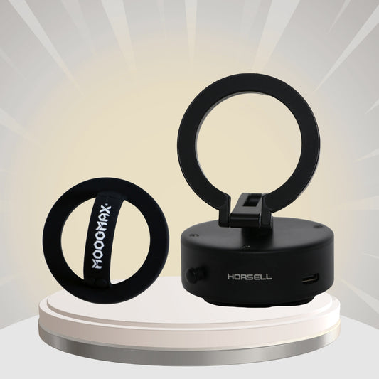منصة عرض دوّارة 360° من HORSELL ومجموعة حلقة مغناطيسية لهاتف