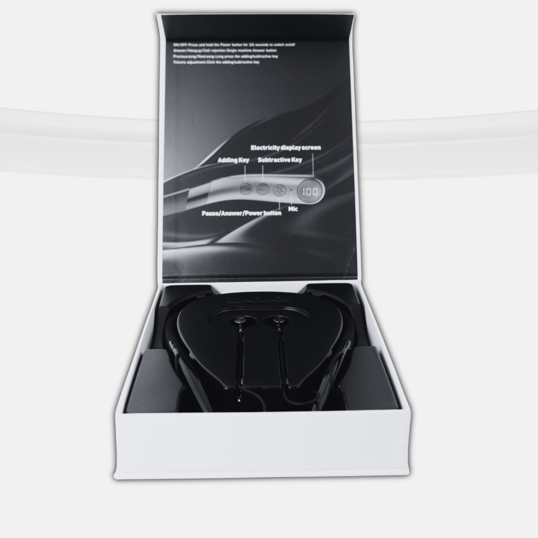 سماعة الرقبة اللاسلكية ADMOS AM-659 باللون الأسود