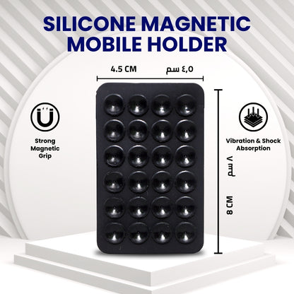 Silicone Suction Cup Phone Mount – Dual-Sided Holder for Mobile & Tablet Use Anywhere
