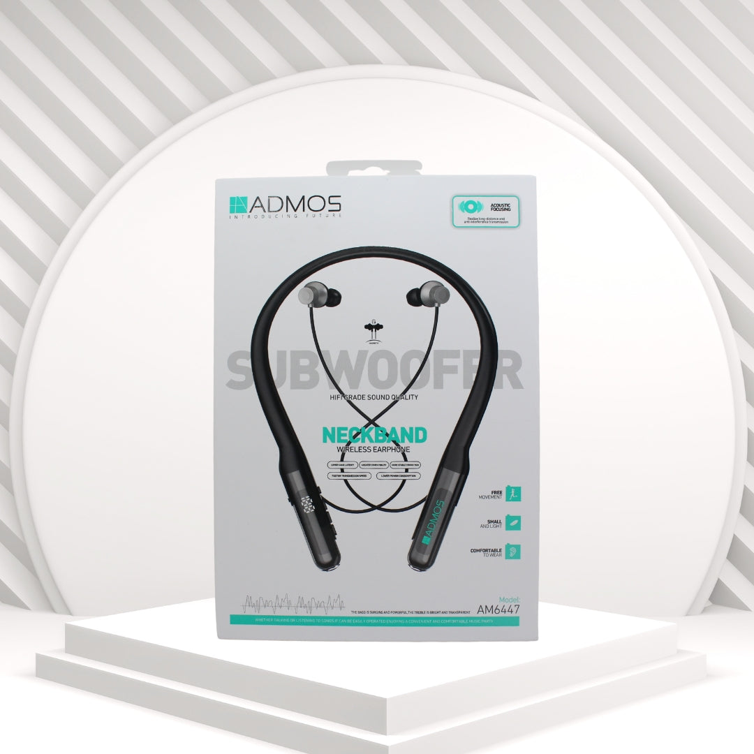 سماعة أذن بلوتوث حول العنق ADMOS AM6447 مع مضخم صوت
