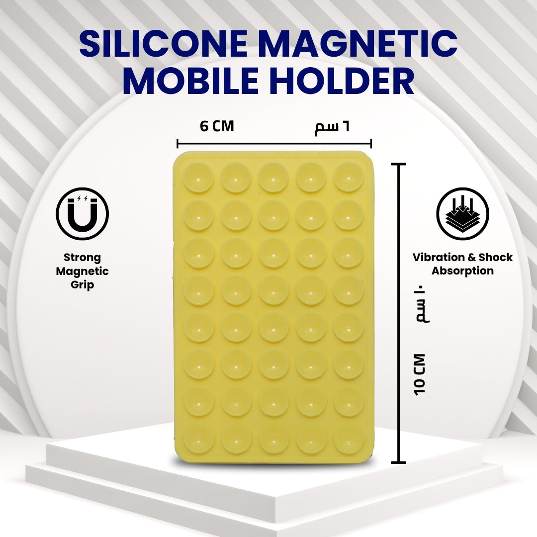 Silicone Suction Cup Phone Mount – Dual-Sided Holder for Mobile & Tablet Use Anywhere