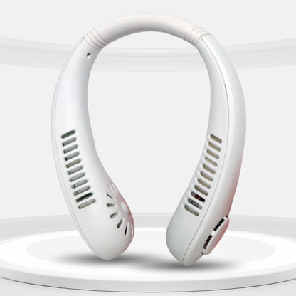 Portable Bladeless Neck Fan – 5000mAh, 5-Speed, Quiet & Hands-Free Cooling