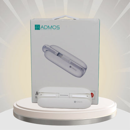 Admos ADF130 سماعات أذن لاسلكية بلوتوث مع ميكروفون وبطارية تعمل لمدة 20 ساعة