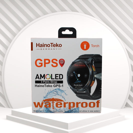 ساعة هاينوتيكو HainoTeko GPS-1 الذكية بشاشة AMOLED