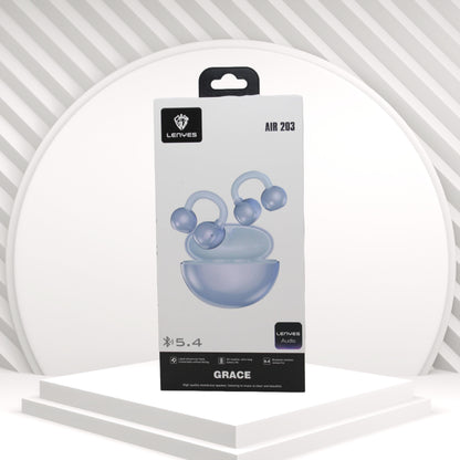 لينيس AIR 203 سماعات بلوتوث 5.4 بتصميم مفتوح على الأذن مع خطافات للأذن
